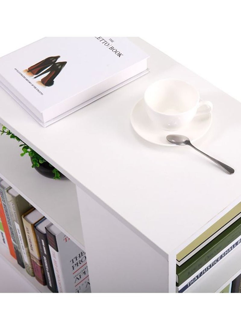 MODERN HOME - Side table and coffee table with storage space - White - Image 1