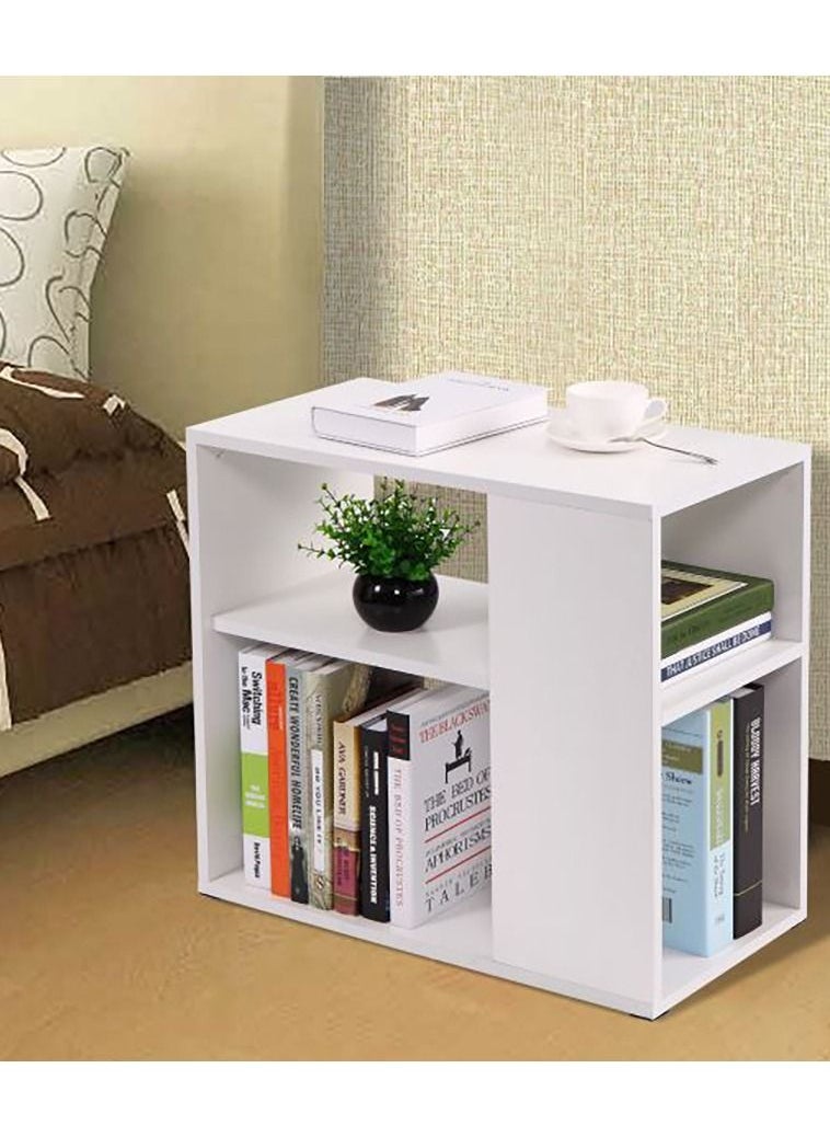 MODERN HOME - Side table and coffee table with storage space - White - Image 1