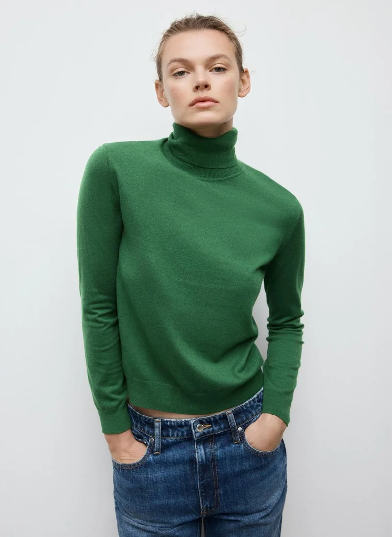 MANGO Turtleneck knitted sweater