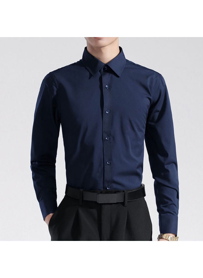 Shirt Men's Long-sleeved Korean Style Trendy Slim Business Casual Shirt For Young And Middle-aged People Spring And Autumn Professional Formal Wear