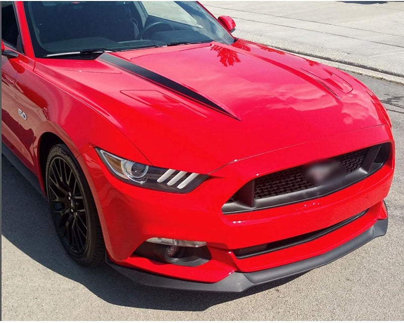 XOTIC TECH Hood Spear Side Stripe Decal Sticker for Ford Mustang 2015-2023, Glossy Black - Image 4