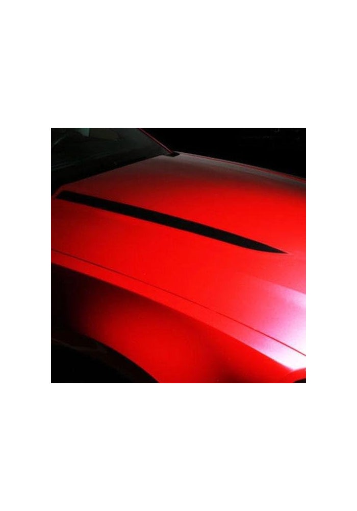 XOTIC TECH Hood Spear Side Stripe Decal Sticker for Ford Mustang 2015-2023, Glossy Black - Image 3