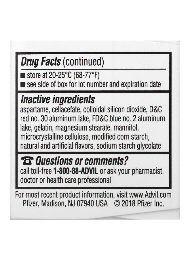 Advil - Advil, Junior Strength, Chewables, Ages 2-11, Grape, 100 mg , 24 Chewable Tablets - Image 1