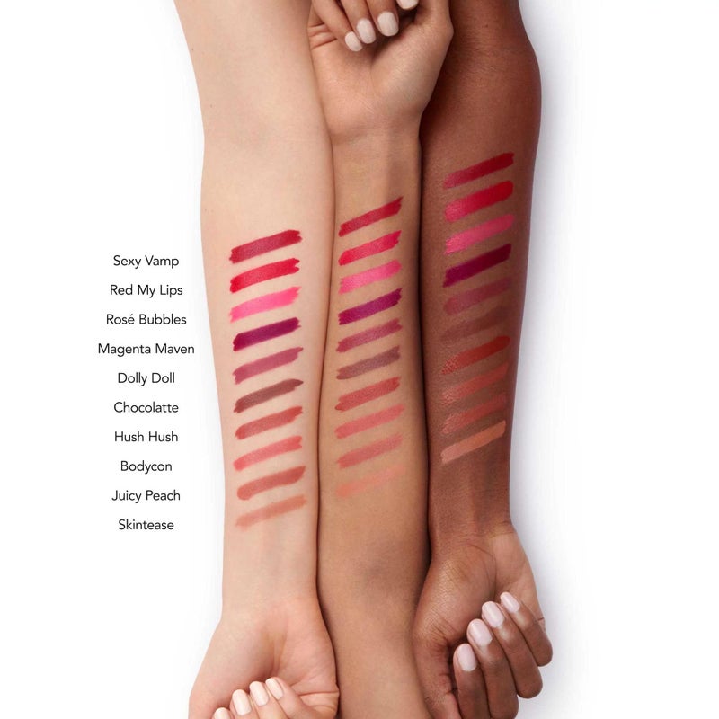 BUXOM Full-On Plumping Satin Lipstick, Juicy Peach - Image 4