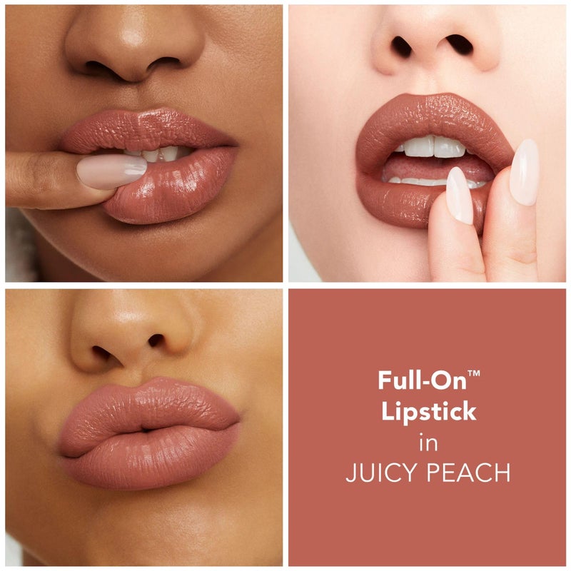 BUXOM Full-On Plumping Satin Lipstick, Juicy Peach - Image 3