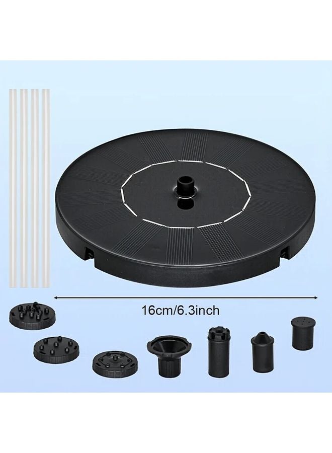 Solar Fountain Pump With 6 Nozzles Outdoor Water Feature Self Circulating - Image 4