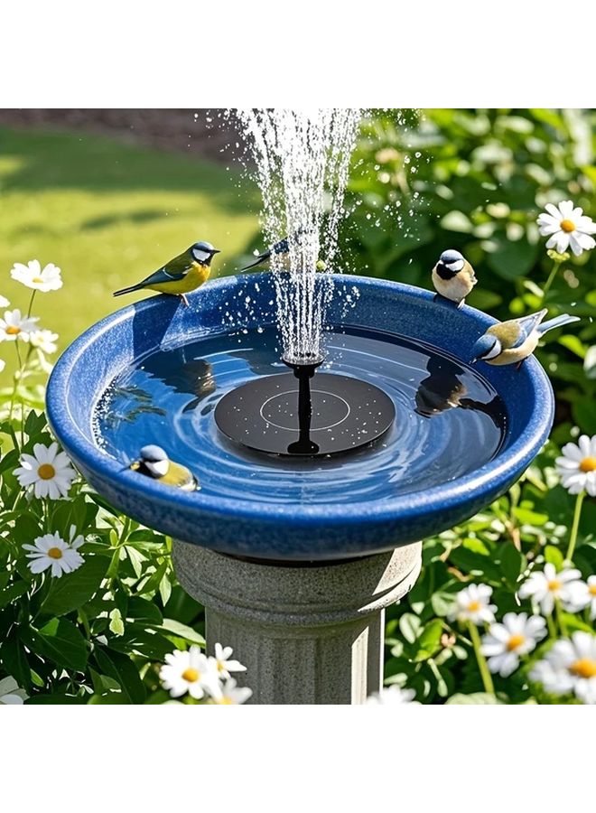 Solar Fountain Pump With 6 Nozzles Outdoor Water Feature Self Circulating - Image 2