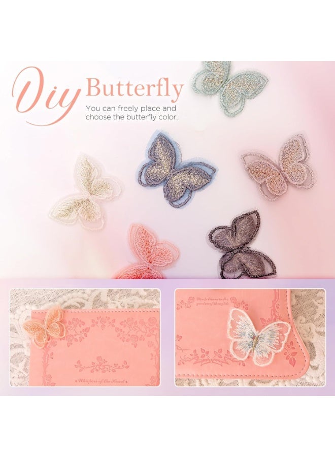 Diary with Lock and Key–360 Gold Edged Pages Journal Book B6 Secret Refillable Notebook with Pen and Butterfly Design for Women–Elegant & Secure Journal for Personal Thoughts and Creative Expression - Image 3
