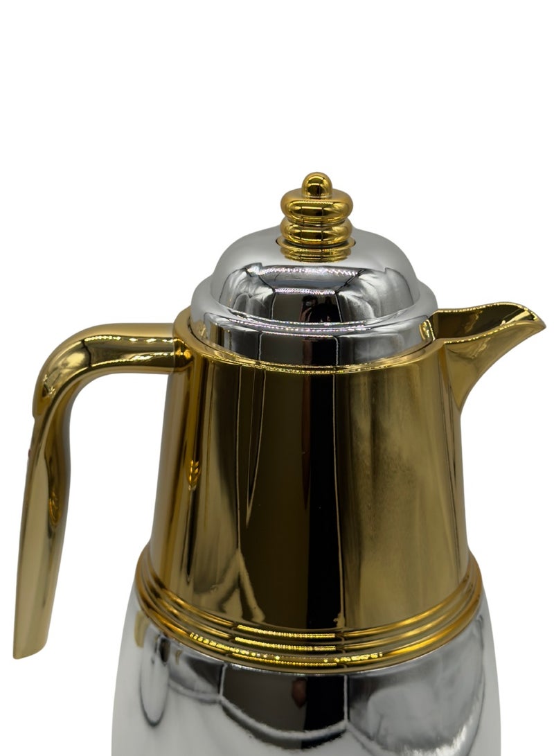 AL-GANNAS 2 Peice Thermos Set for Tea & Coffee | 1L & 0.7L | High-Quality with 2-Year Heat Retention Warranty | Elegant New Design - Image 3