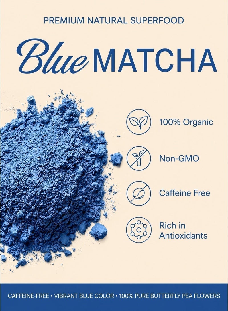 Elephant & Fig Tree Blue Matcha Butterfly Pea Powder 250g - Image 2