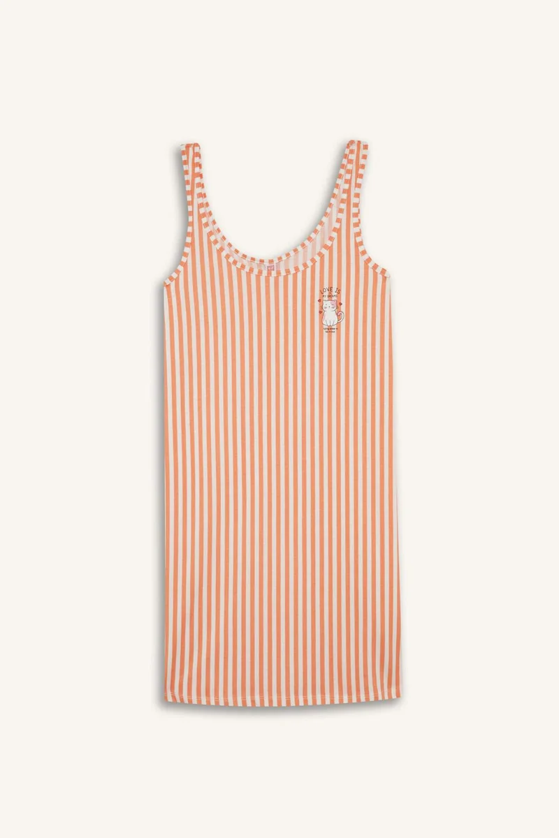 ديفاكتو Regular Fit U Collar Knitted Dress