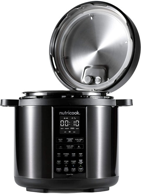 Smart Pot 2, 8 Liters, 9 In 1 Electric Pressure Cooker, Steamer, Sauté Pot, Yogurt Maker & More, 12 Programs With New Lid