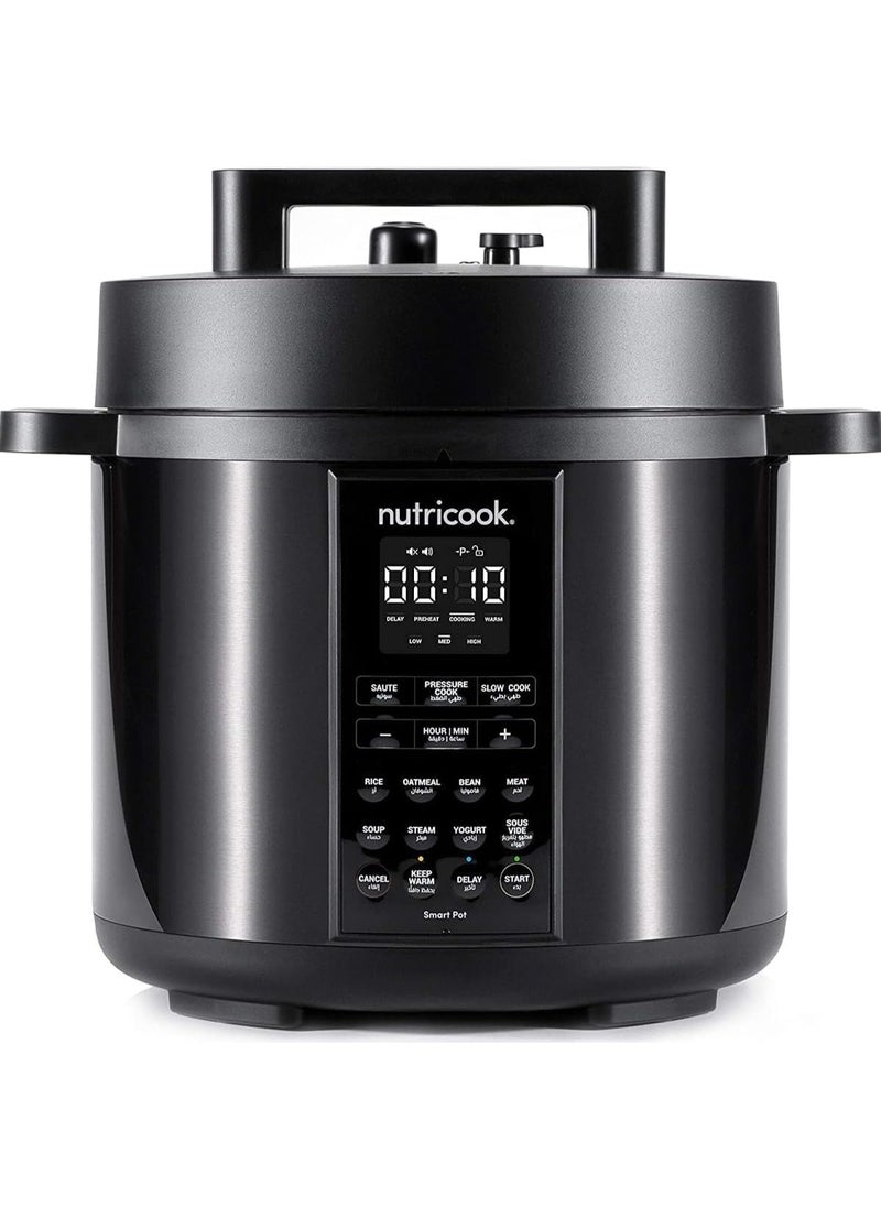 nutricook Smart Pot 2, 8 Liters, 9 In 1 Electric Pressure Cooker, Steamer, Sauté Pot, Yogurt Maker & More, 12 Programs With New Lid  - Image 2