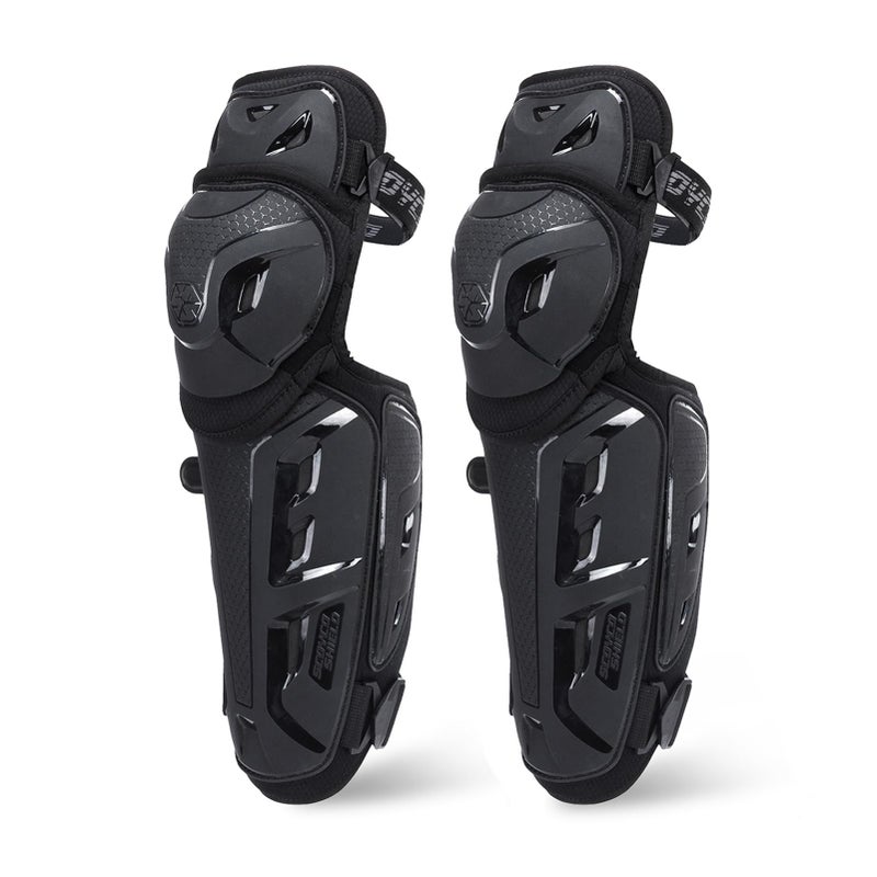 Scoyco Motorcycle Knee Pads for Men CE Level 1 Motocross Knee Shin Guards Protective Gear with 45180 Knee Flexibility Design and Adjustable Elastic Bands - Image 2