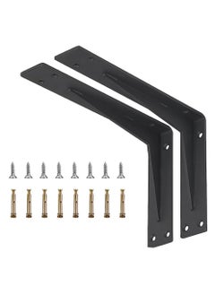 Shelf Brackets 17.5 inch - 2pcs Wall Mounted Triangle Heavy Duty Corner Brace Joint Right Angle L Bracket for DIY Table Bench Countertop - Black - pzsku/Z8087DC626BC91DA6B1AEZ/45/_/1727941009/707964b6-5843-4a24-b4f2-7ea6ad996124