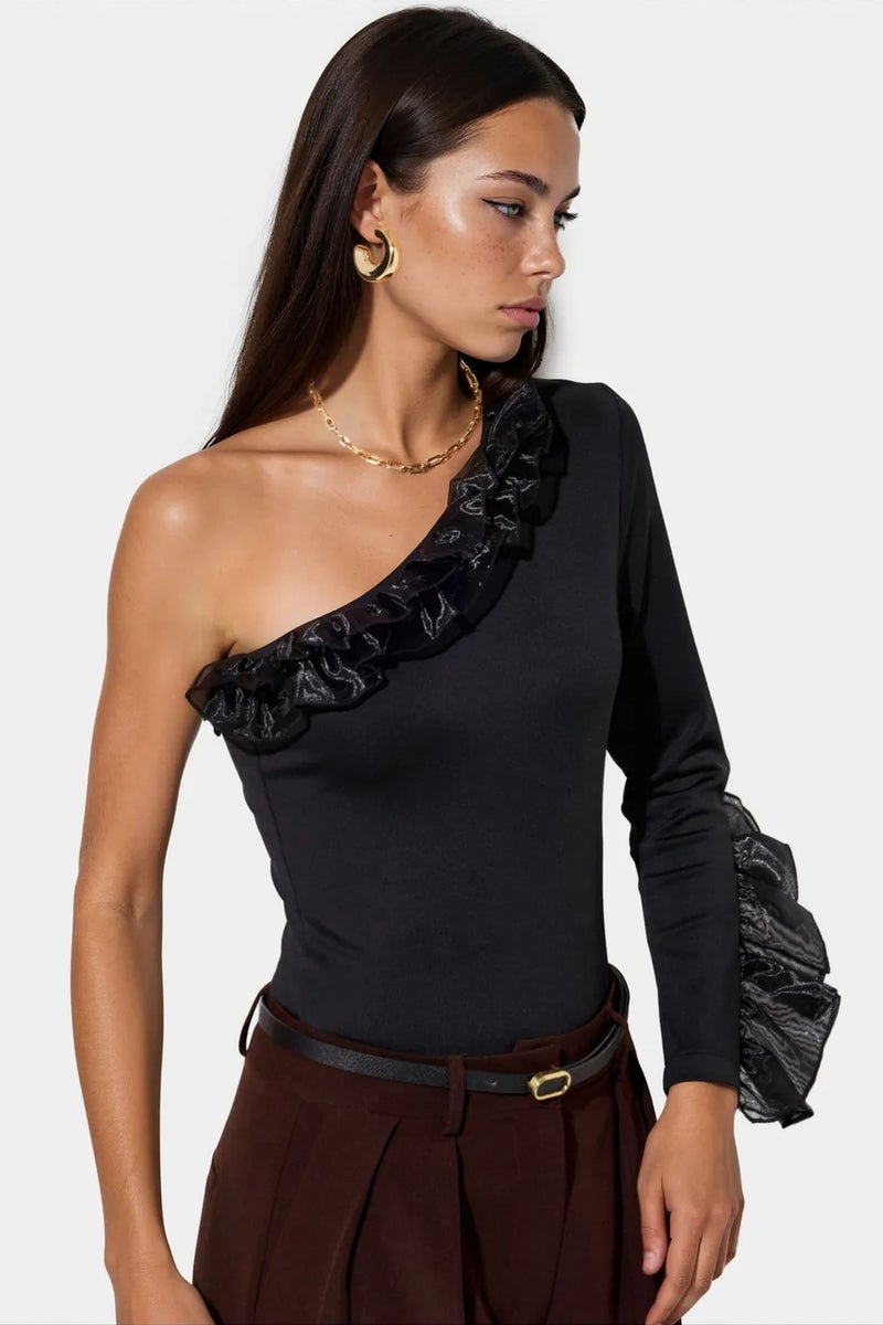 Jennyfer One-Shoulder Slim-Fit Knit Jumpsuit - Image 3