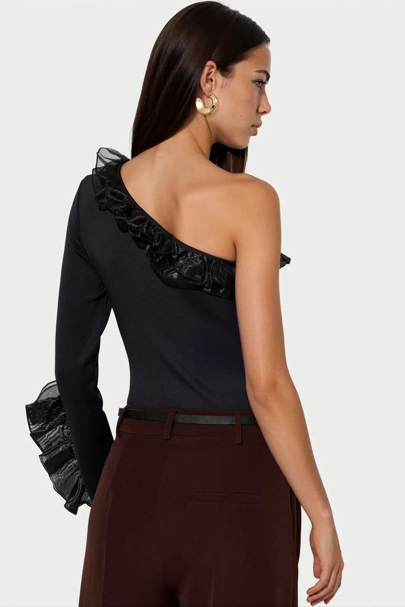 Jennyfer One-Shoulder Slim-Fit Knit Jumpsuit - Image 4
