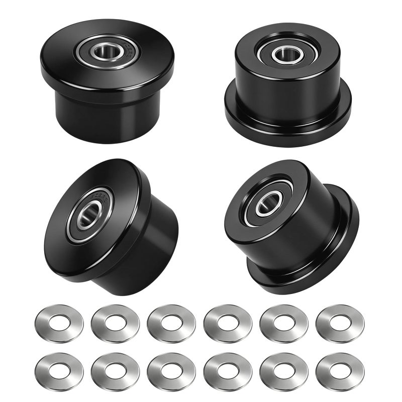 Vsttar Qty4 Machined WheelsRollers Compatible Total Gym Replacement Fits Models 10001100140015001600170018001900AchieverForceGoldMaxPlatinumPlatinum PlusProSupraSupremeUltimaUltraXLI - Image 2