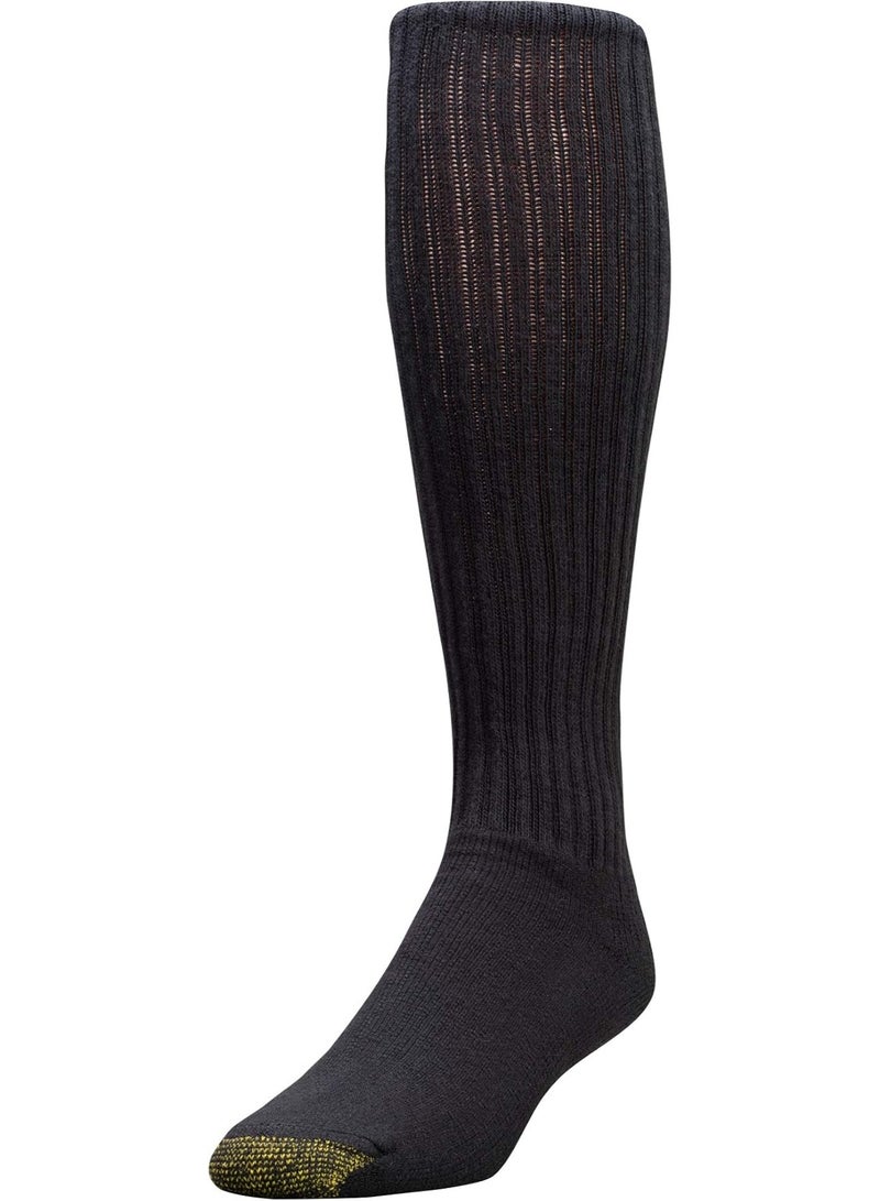 GOLDTOE جوارب رياضية قطنية للرجال من جولد تو (عبوة 3) اللون - أسود الحجم - 10-13 - Image 2