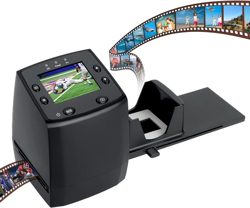 DIGITNOW! 135 Film Negative Scanner High Resolution Slide Viewer,Convert 35mm Film &Slide to Digital JPEG Save into SD Card, with Slide Mounts Feeder No Computer/Software Required - Image 1