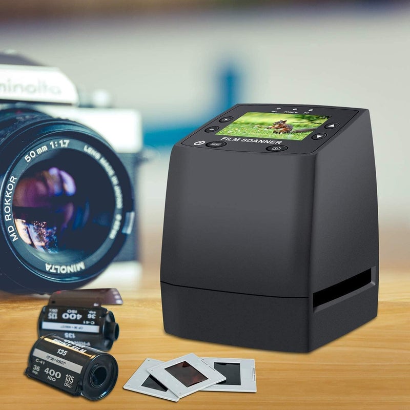 DIGITNOW! 135 Film Negative Scanner High Resolution Slide Viewer,Convert 35mm Film &Slide to Digital JPEG Save into SD Card, with Slide Mounts Feeder No Computer/Software Required - Image 5