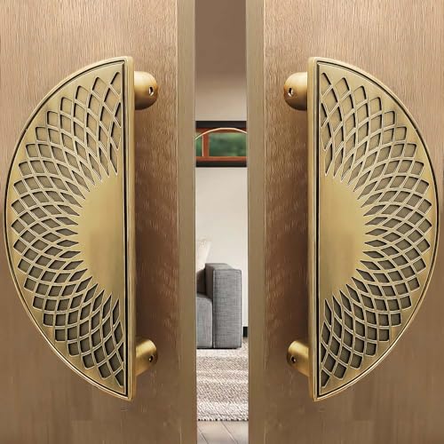 VOLO Main Door Handle/Door Handles for Main Door/Glass Door Handle/Pull Handles, for Home/Office/Hotels(Model- S-620) (Pack of 1 Set) (160mm (8"), Antique Brass) - Image 1