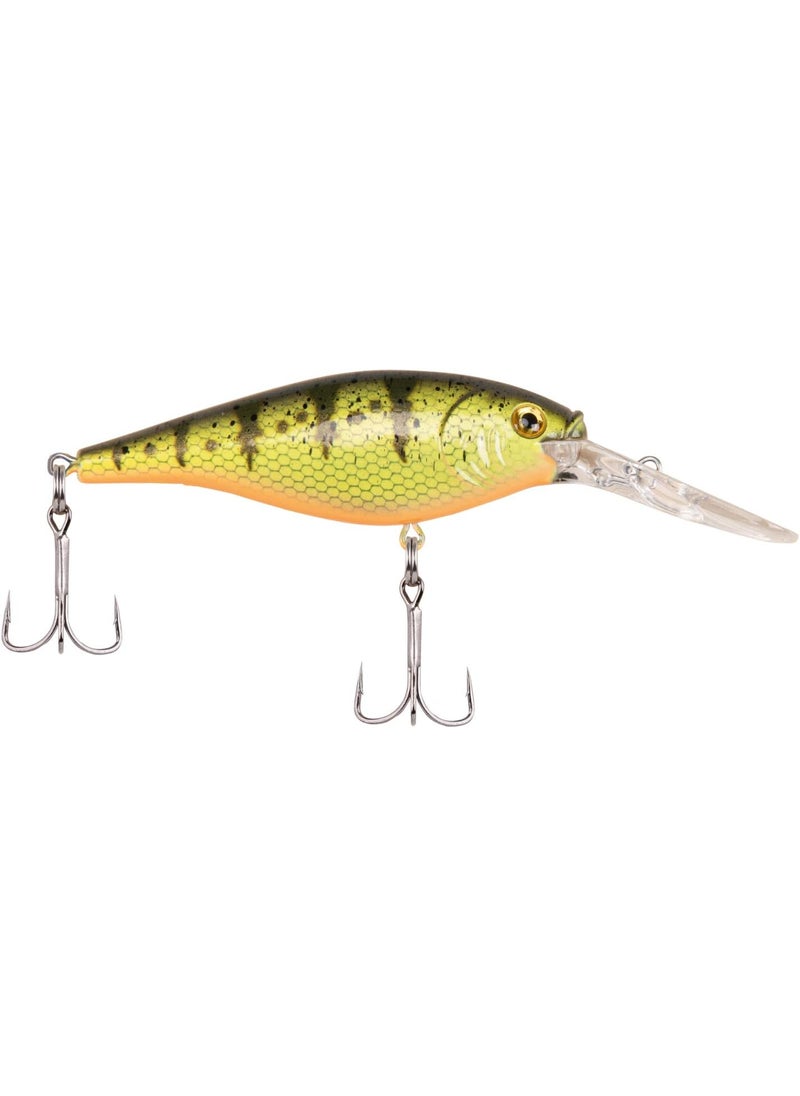 Berkley Berkley Flicker Shad Fishing Lure Yellow Perch 12 oz 3 12in  9cm Crankbaits Size Profile and Dive Depth Imitates Real Shad Equipped with Fusion19 Hook 