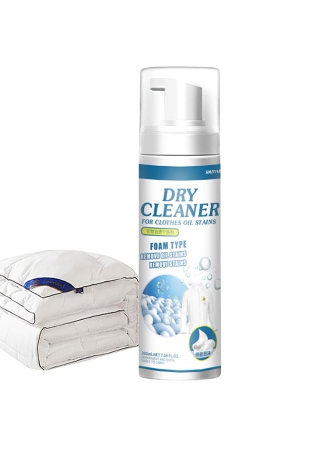 SYOSI بخاخ تنظيف جاف للملابس، بخاخ مزيل البقع، مزيل بقع الزيت، مزيل بقع منزلي بدون ماء، مزيل بقع الأقمشة للملابس - Image 1