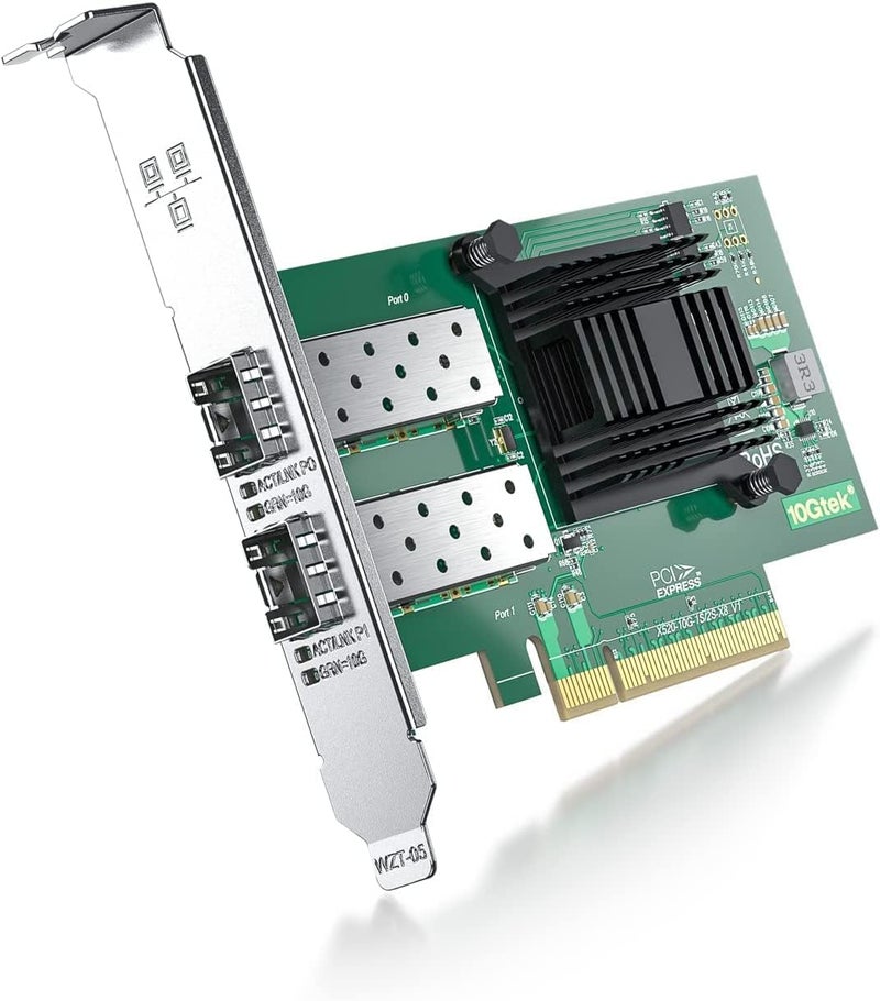 ipolex 10Gb Network Card X520-DA2-Intel PCI-E Ethernet Card NIC Dual SFP+ Port E10G42BTDA, Intel 82599EN Controller, 10G PCI Express LAN Adapter Support Windows Server/Windows, Linux, Vmware - Image 1