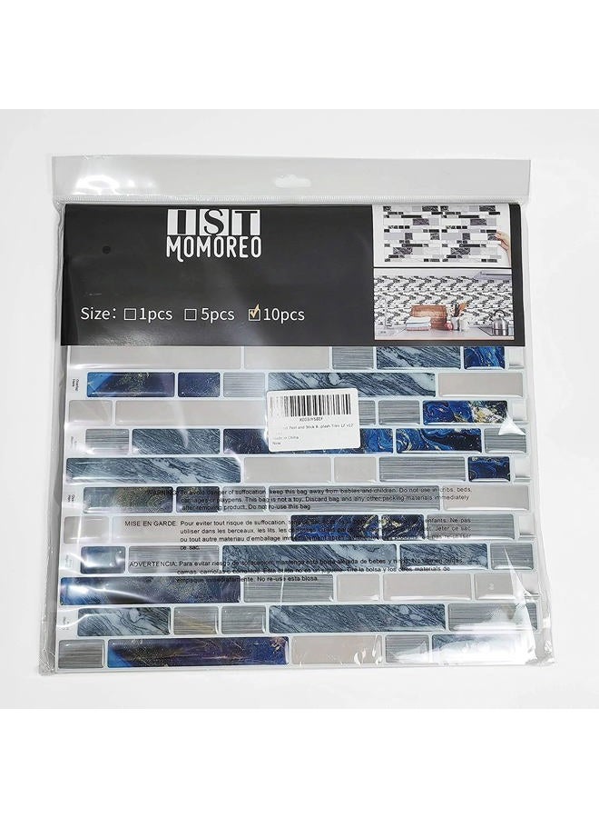 Ist Momoreo voacle Ist Momoreo Stick on Backsplash for Kitchen 10-Sheet Backsplash Tile for Kitchen Peel and Stick 12"x12" (Multicolor Blend, 10pcs) - Image 5
