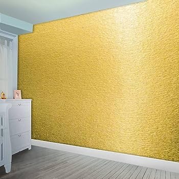 SIA VENDORS Kitchen Oil Proof Sticker Wallpaper Backsplash Aluminum foil Oil self-Adhesive Paper Waterproof Heat Resistant Drawer Sticker (12 X 48 Inch, Solid Gold) - Image 5
