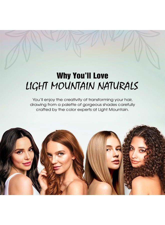 Light Mountain Henna Hair Color & Conditioner - Burgundy Hair Dye for Men/Women, Organic Henna Leaf Powder and Botanicals, Chemical-Free, Semi-Permanent Hair Color, 4 Oz. - Image 3