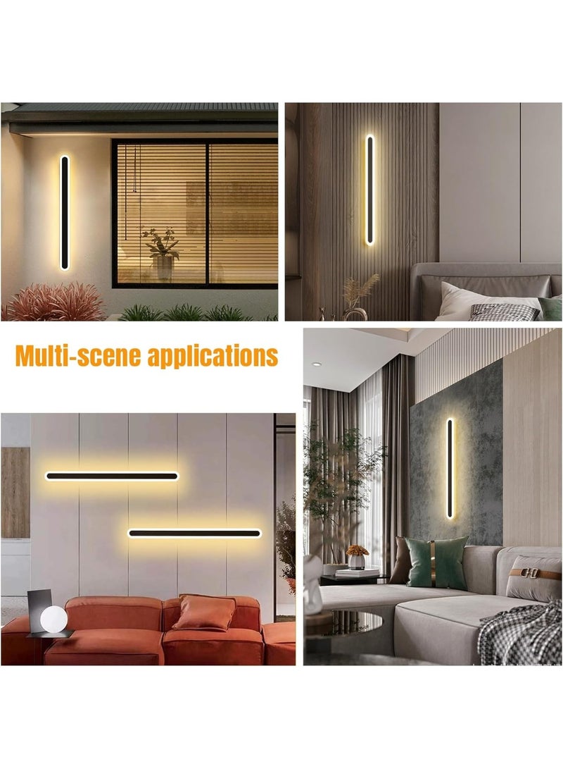 Soofam LED Wall Light,Modern Wall Lamp,32W Long Strip Wall Sconce Minimalist Linear Wall Light for Living Room,Bedroom,Hallway,Office Decoration（80cm） - Image 5