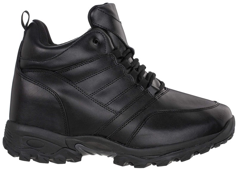 CALTO Men's Invisible Height Increasing Elevator Shoes - Black Leather Lightweight Trainer Sneakers - 4.5 Inches Taller - FD003 - Size 11 D(M) US - Image 4