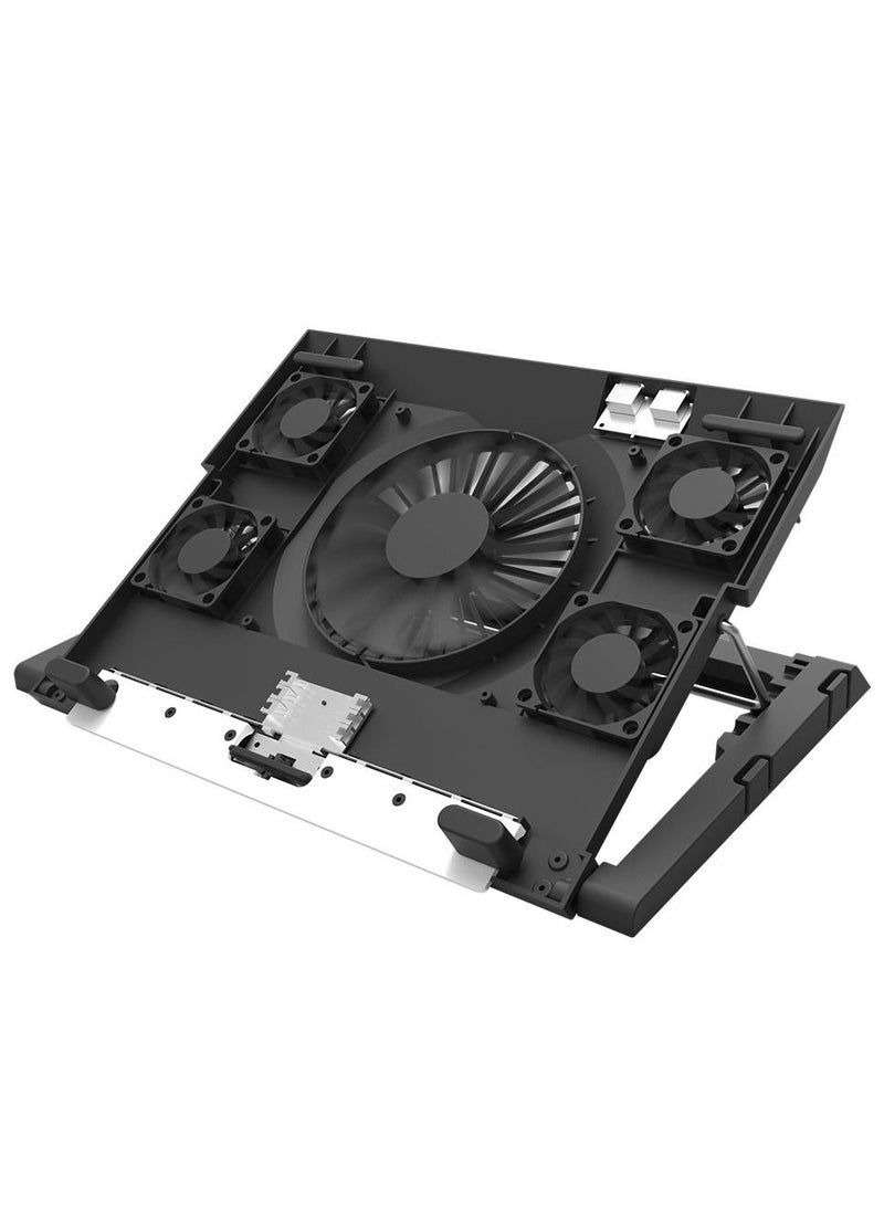DarkFlash - DarkFlash G200 Lightstrip Laptop Cooler Black - Image 1