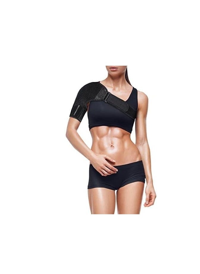 YOSOO - Shoulder Support, Neoprene Shoulder Brace Support for Rotator Cuff Injury AC Joint Dislocated Prevention and Recovery One Size Adjustable Fits Both Left or Right Shoulder - Image 1