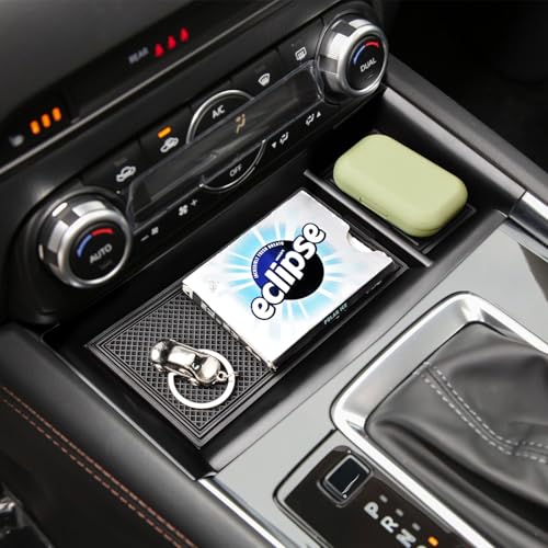 HGWEI Center Console Organizer Compatible with Mazda CX-5 2022 2023 2024 2025 Interior Accessories, CX5 Front Console Secondary Insert Tray Armrest Storage Box Compartment Holder (Not Fit 2026) Black - Image 1