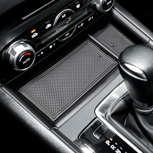 HGWEI Center Console Organizer Compatible with Mazda CX-5 2022 2023 2024 2025 Interior Accessories, CX5 Front Console Secondary Insert Tray Armrest Storage Box Compartment Holder (Not Fit 2026) Black - Image 3