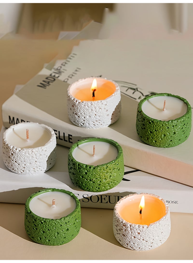 Scented Candle Gift Set, 6 Pcs Aromatherapy Candles with 8 Hours Burn Time Each, Winter Cedar, Temple Sandalwood, Gardenia, Moss Under Moonlight, Spring Tea, Morning Dew Rose, Unique Home Decor & Wedding Favor - Image 5