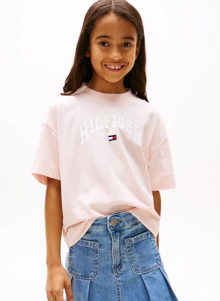 TOMMY HILFIGER Kids Melange Varsity Archive T-Shirt