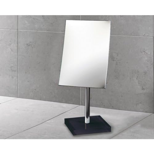 Gedy Rainbow Square Magnifying Mirror, Black - Image 2