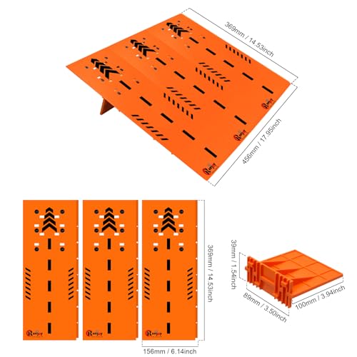 RCenjoy RC Car Jump Ramp Takeoff Board RC Ramp for Jumping Stunt Playset for 112 114 116 118 124 Remote Control Car AccessoriesOrange - Image 5