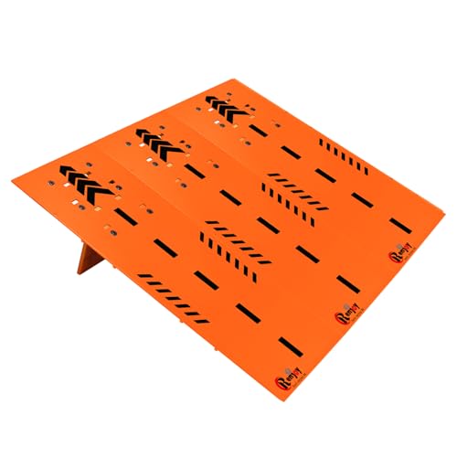 RCenjoy RC Car Jump Ramp Takeoff Board RC Ramp for Jumping Stunt Playset for 112 114 116 118 124 Remote Control Car AccessoriesOrange - Image 1