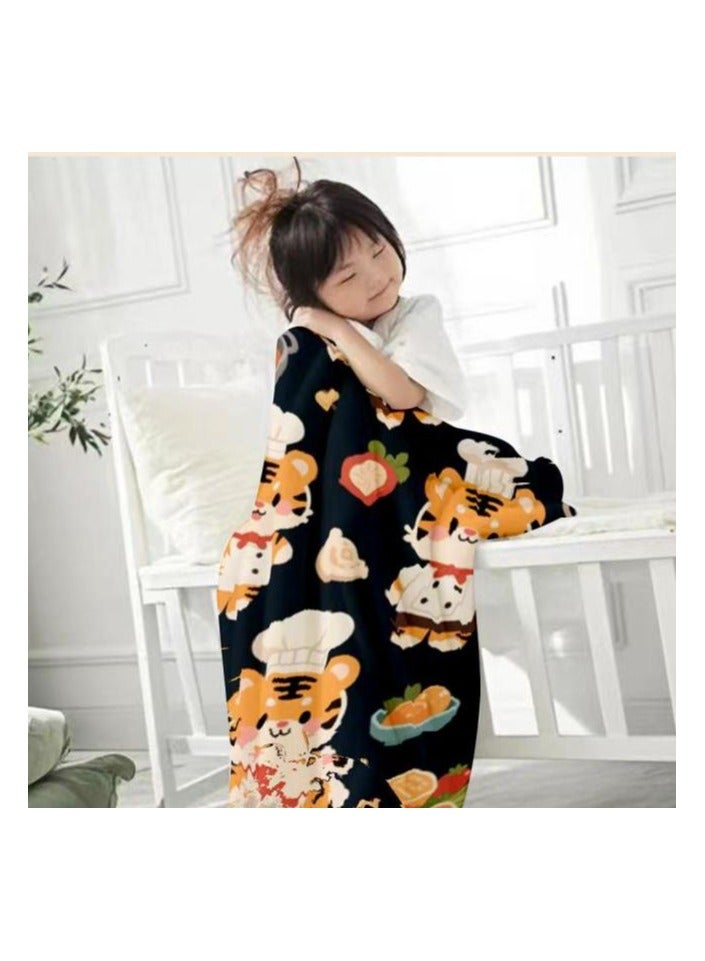 general Flannel thin blanket (warm and comfortable, suitable for sleep, gaming, dust removal and sandproof) 150cm*200cm - 784 - Image 3