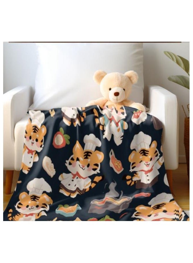 general Flannel thin blanket (warm and comfortable, suitable for sleep, gaming, dust removal and sandproof) 150cm*200cm - 784 - Image 4