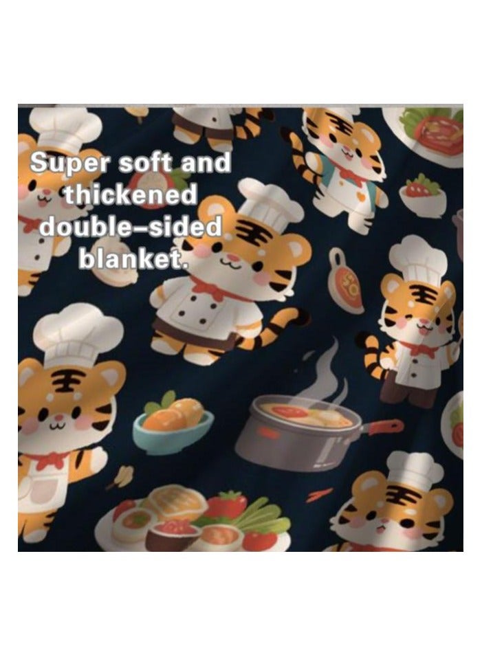 general Flannel thin blanket (warm and comfortable, suitable for sleep, gaming, dust removal and sandproof) 150cm*200cm - 784 - Image 5