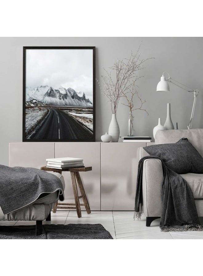 Yaetm Black Wood 16x20 Picture Frame Matted to 11x14 Set of 2, Solid Wood Black Poster Frame 16 by 20 inches, Wall Gallery Frames for Wall Mounted (2 pack, Black) - Image 5