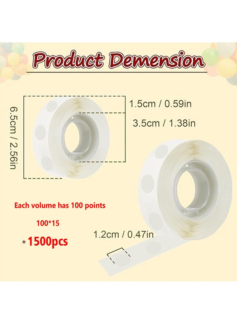 Generic 15 PCS Clear Double-Sided Glue Dots for Party and Wedding Decorations,Removable Balloon Sticky Spots,Extra Strong Glue Balloon Dots Double Sided for Birthday Party Wedding and DIY Scrapbooking Craft. ﻿  - Image 3