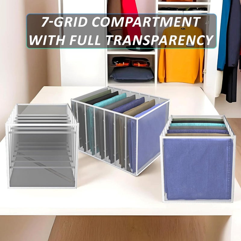 BB BACKBENCHERS Clothes Drawer Organizer For JeansWardrobe Clothes Organizer For Folded ClothesClothes Storage Organizer For JeansSweaterDressesTShirts Pack of 1 2 - Image 5