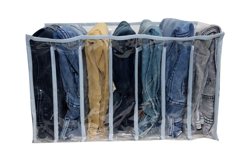 BB BACKBENCHERS Clothes Drawer Organizer For JeansWardrobe Clothes Organizer For Folded ClothesClothes Storage Organizer For JeansSweaterDressesTShirts Pack of 1 2 - Image 4